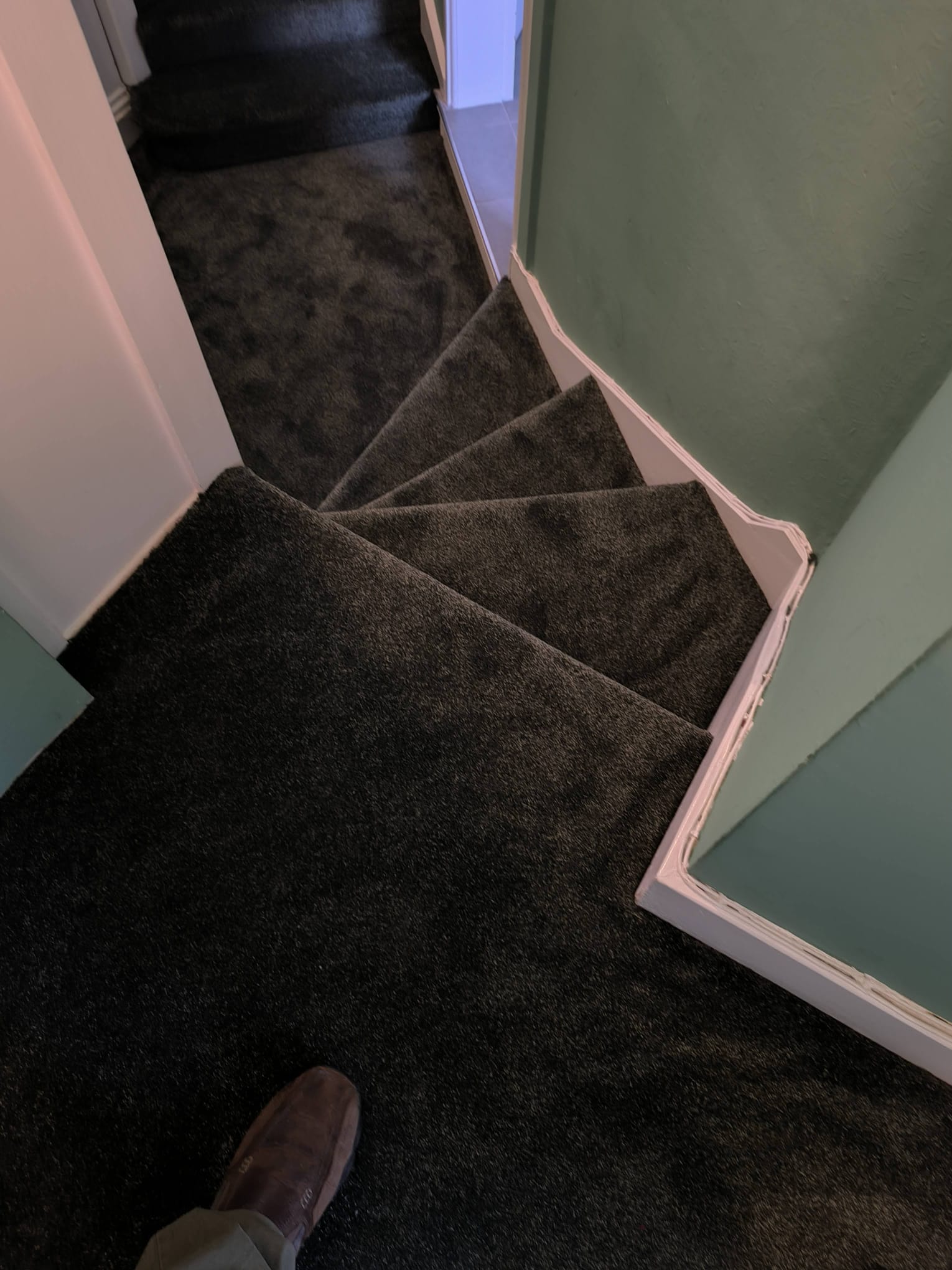 Holy Rood Rectory Watford carpet staircase and landing installation by Neo Floor Concepts