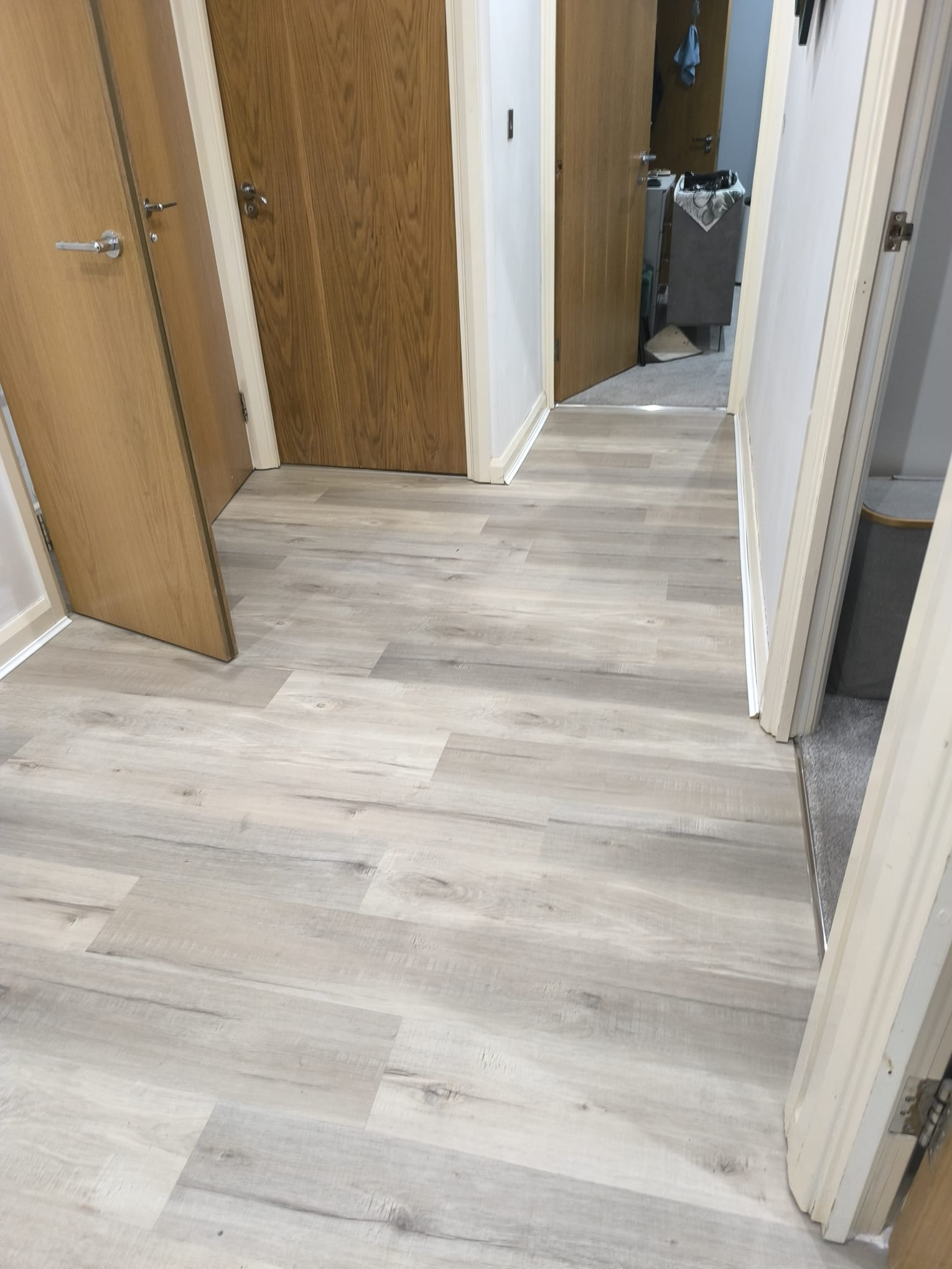 Premium waterproof SPC flooring installation at Whippendell Road apartment in Watford