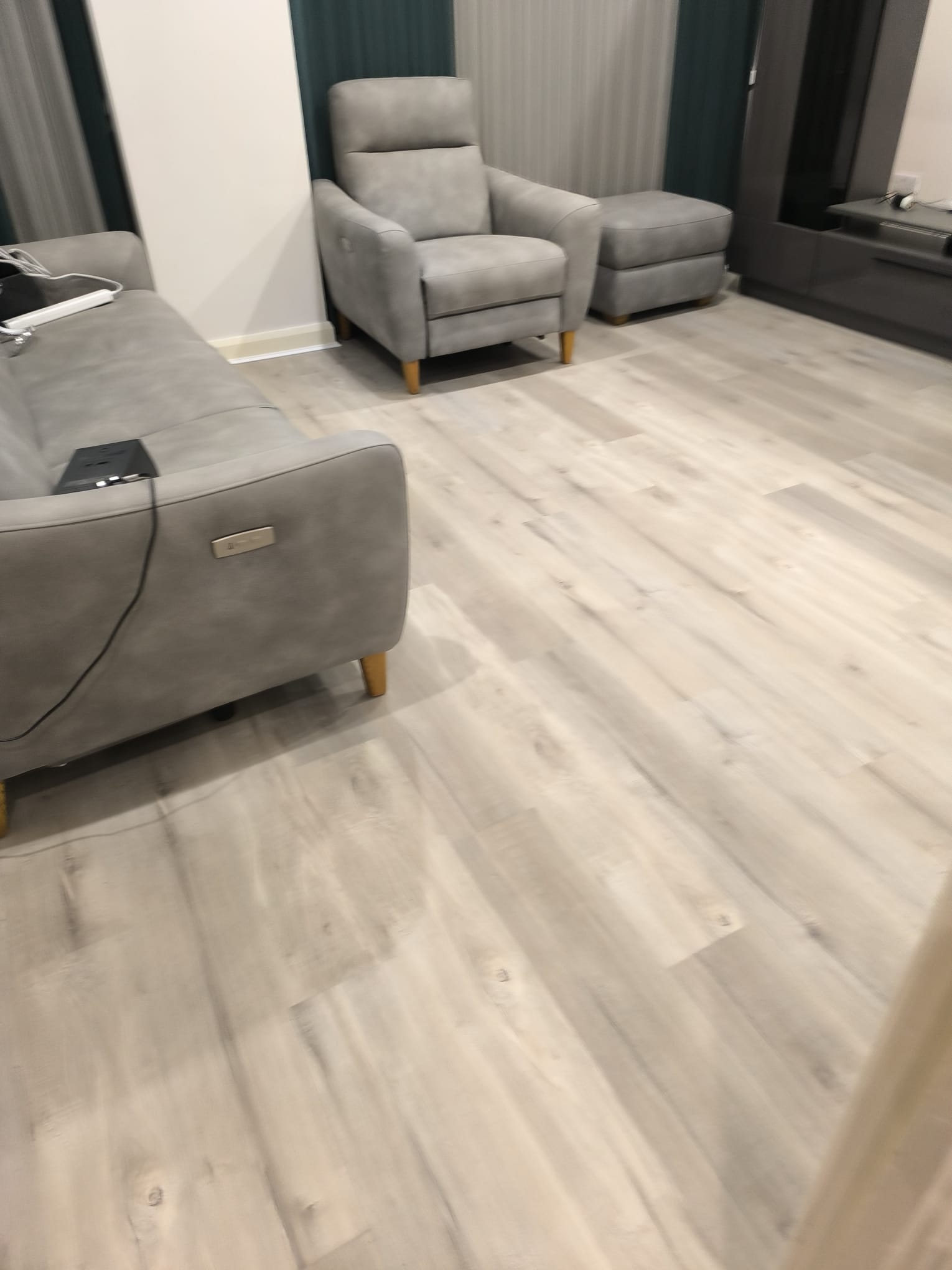 Completed waterproof SPC flooring installation at Whippendell Road, Watford